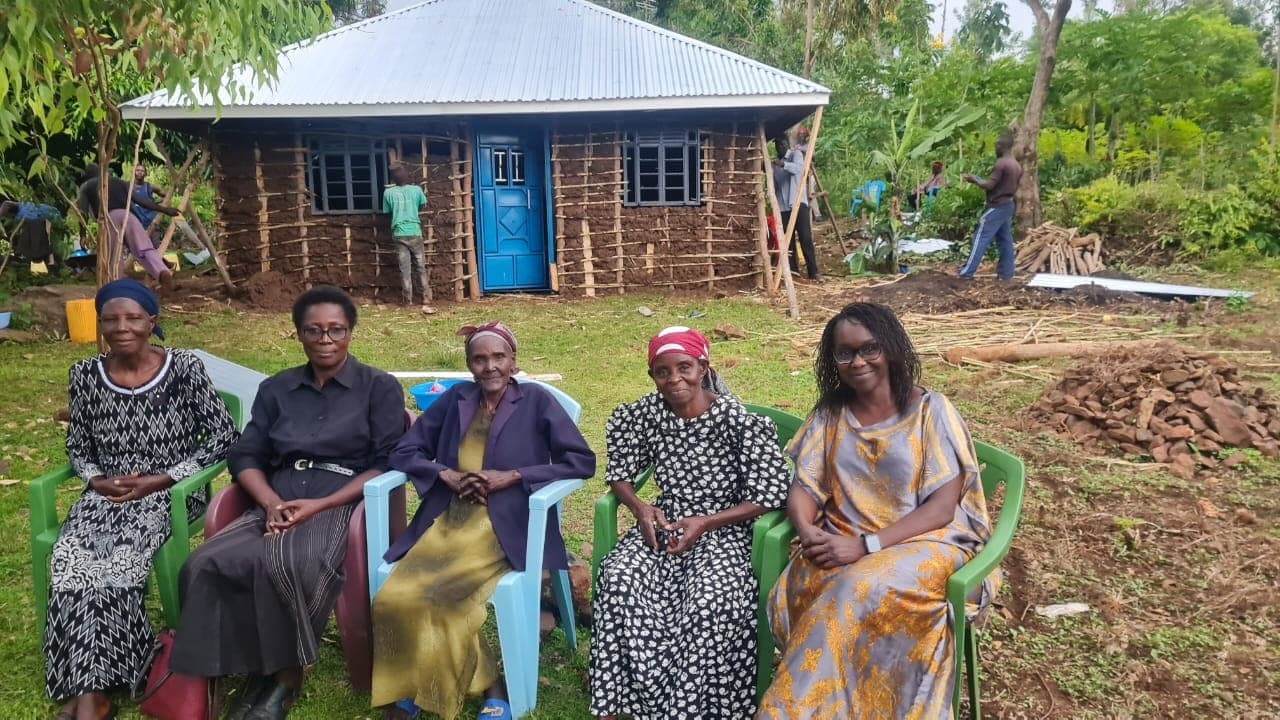 Construction of Syprina Auma's new home