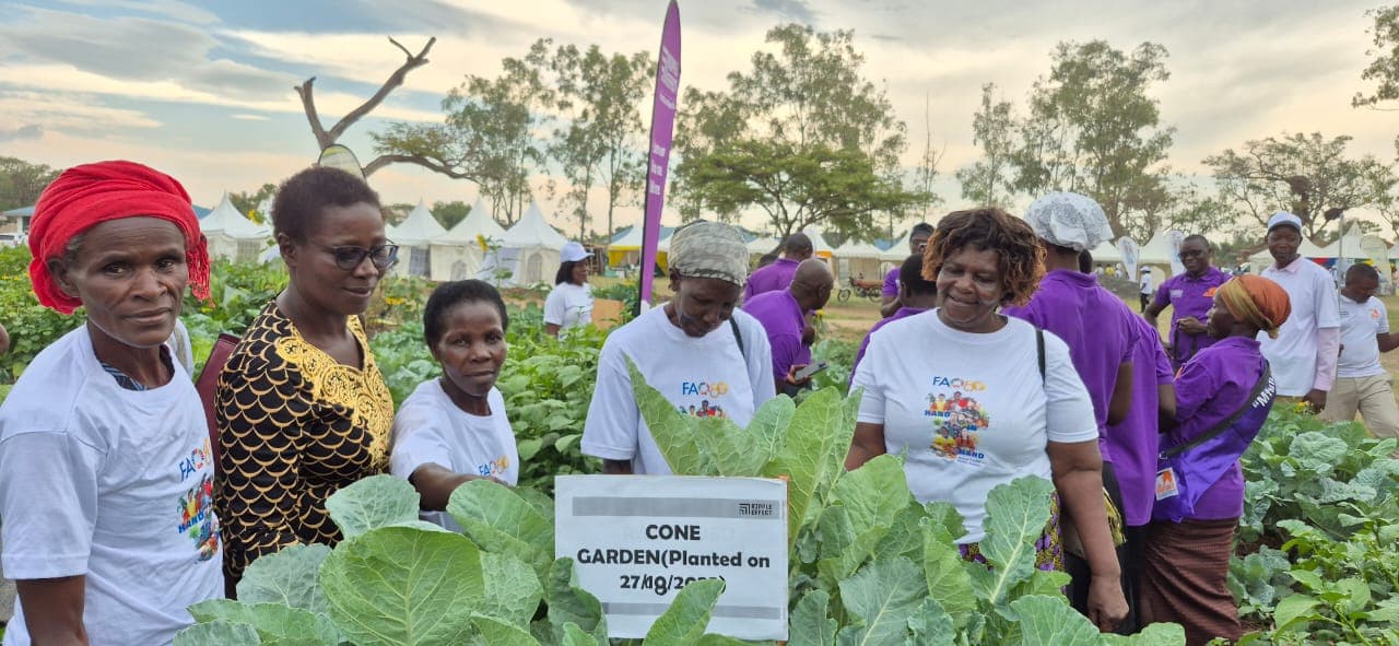 Members at the World Food Day showground