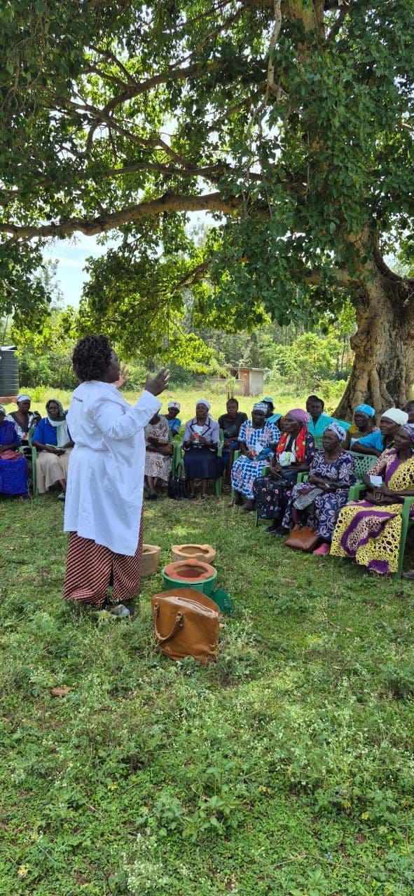 Community gathering in Kendu Bay