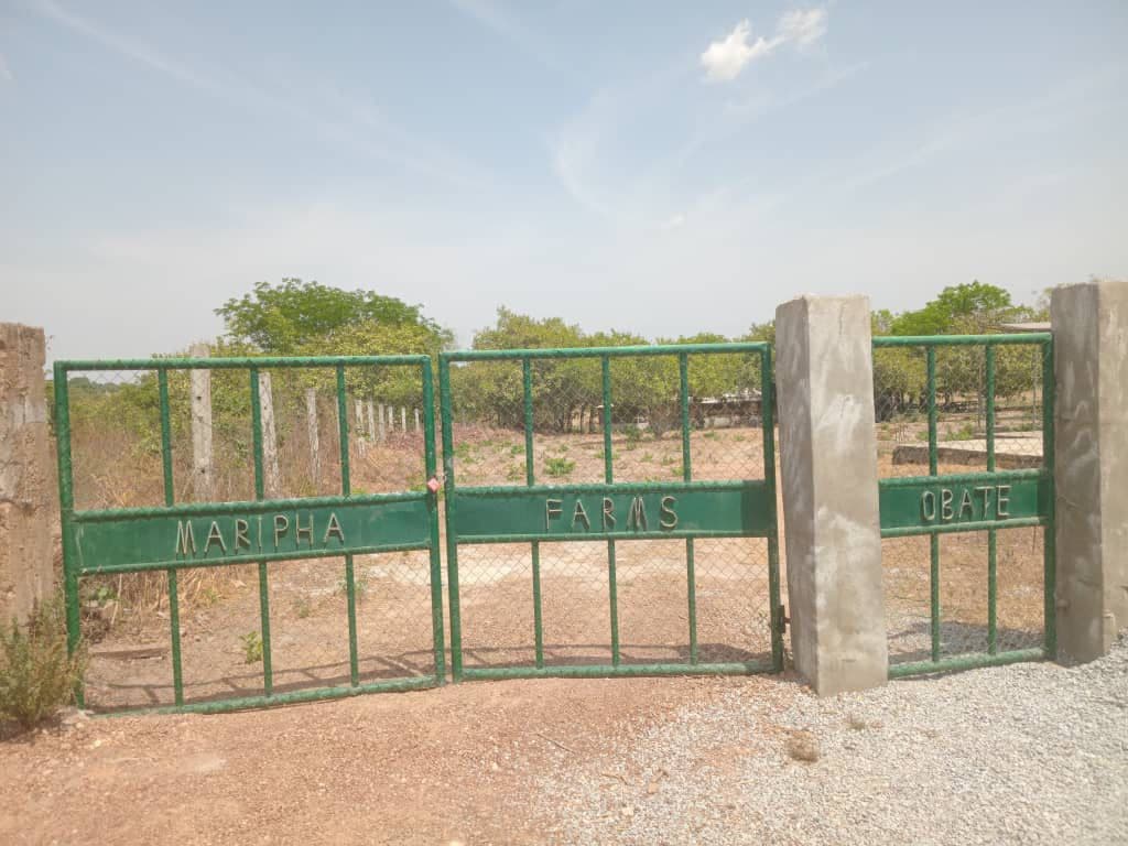The gate of Maripha Farms in Kwara State