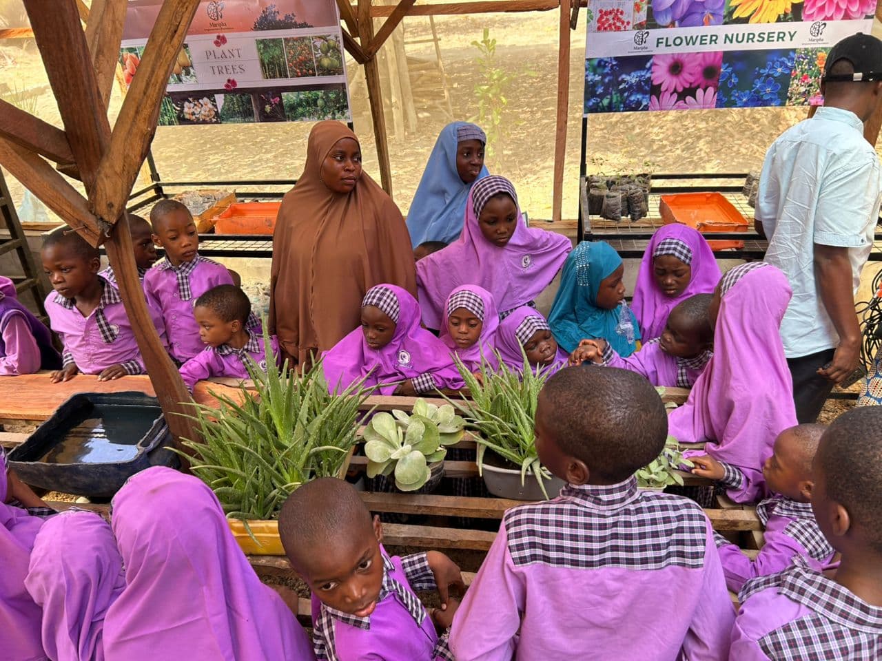 Farm tour moment at Maripha Farms