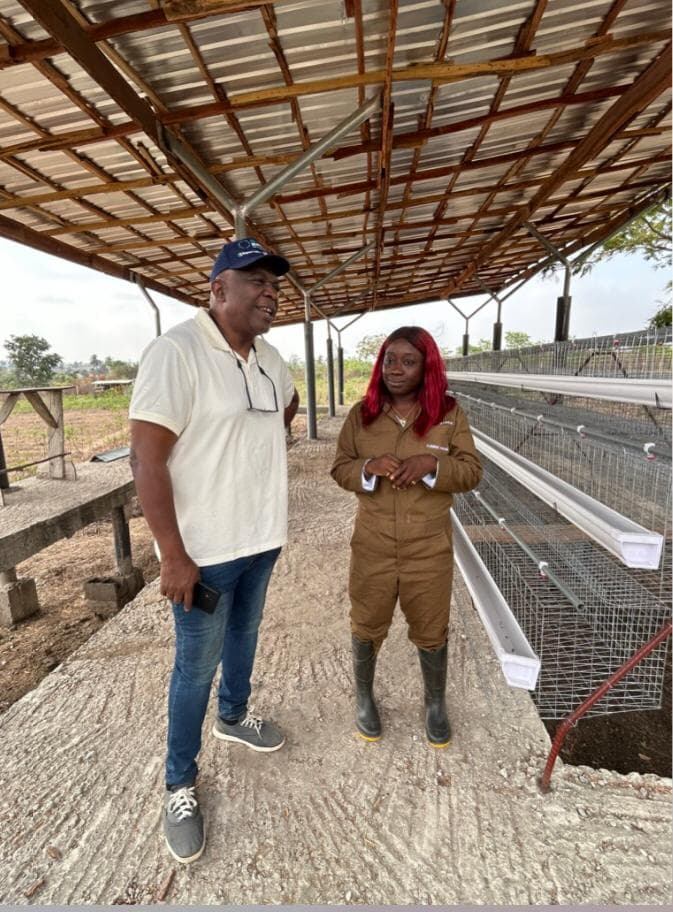 Students during a farm tour