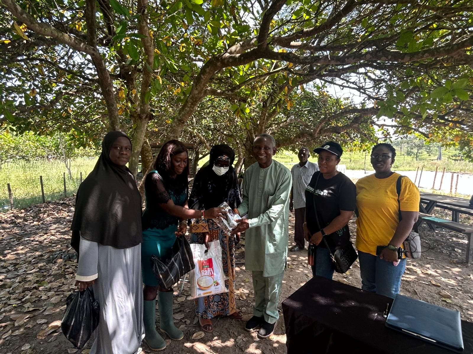 PHI, MEF, and UNILORIN partners at Maripha Farms